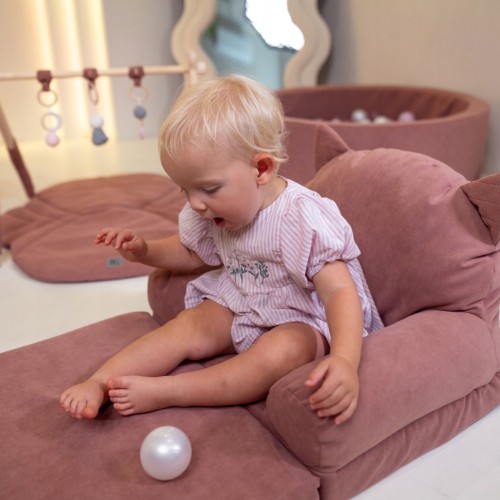 Fotelik Piankowy Dla Dzieci Rozkładany Sofa Pufa Fotel Dziecięcy Miękki