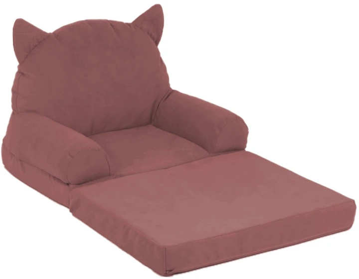 Fotelik Piankowy Dla Dzieci Rozkładany Sofa Pufa Fotel Dziecięcy Miękki