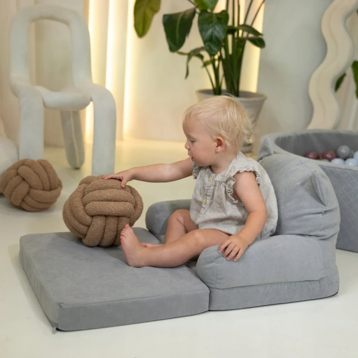 Fotelik Piankowy Dla Dzieci Rozkładany Sofa Pufa Fotel Dziecięcy Miękki