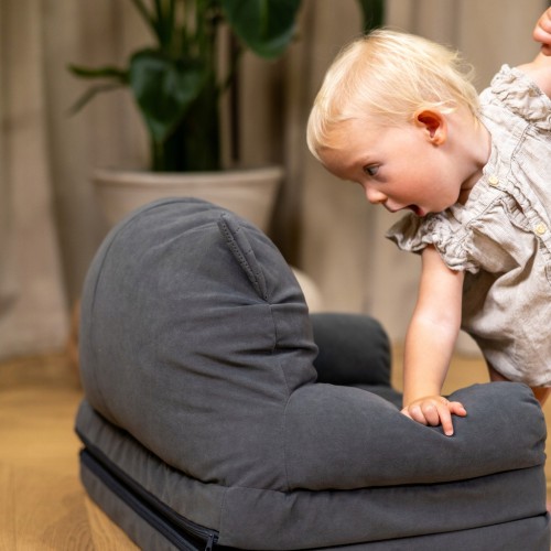 Fotelik Piankowy Dla Dzieci Rozkładany Sofa Pufa Fotel Dziecięcy Miękki